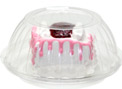32 oz. Clear Plastic Bowls with Lid Combo Pack