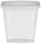 32 Oz. Clear Rectangular Deli Containers