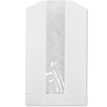 White Window Panel Cookie Bags (Grease Resistant) - 4.25 x 1.25 x 6.5 in.