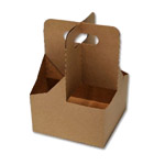 4 Cup Jumbo Drink Carriers - 7.25 x 7.25 x 10.25