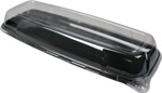 Sabert Mozaik Dome Lids for 6.5" x 17.75" Rectangular Tray