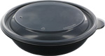 24 oz. SABERT FastPac Microwavable Round Bowl with Clear Dome Lid