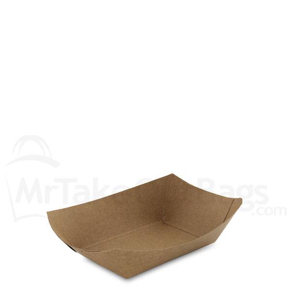 2lb. Brown Kraft Paper Food Trays Wholesale Paper Food Trays