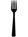 Black Biodegradable WNA EcoSense  Forks 7"