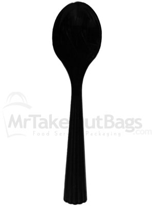 Black Biodegradable WNA EcoSense Spoons 6.25
