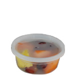 8 oz. Microwaveable Round Newspring DELItainer with Lid