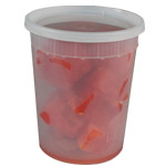 32 oz. Microwaveable Round Newspring DELItainer with Lid