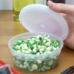 8 oz. Microwaveable Round Newspring DELItainer Style Container with Lid