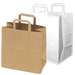 Kraft & White Flat Handle