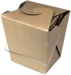 Kraft Chinese Take Out Gift Boxes with Handle