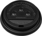 Black Dome Lids for Planet+ and Dopaco 10/12/16/20/24oz. Cups