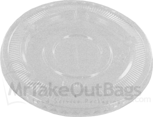 Compostable PLA FLAT LIDS for 32 oz Cold Drink Cups
