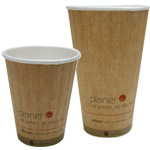 Insulated Compostable Paper Coffee Cups