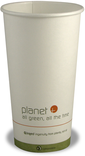 20 oz. Planet Compostable Paper Coffee Cups