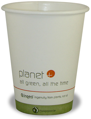 8 oz. Planet Compostable Paper Coffee Cups
