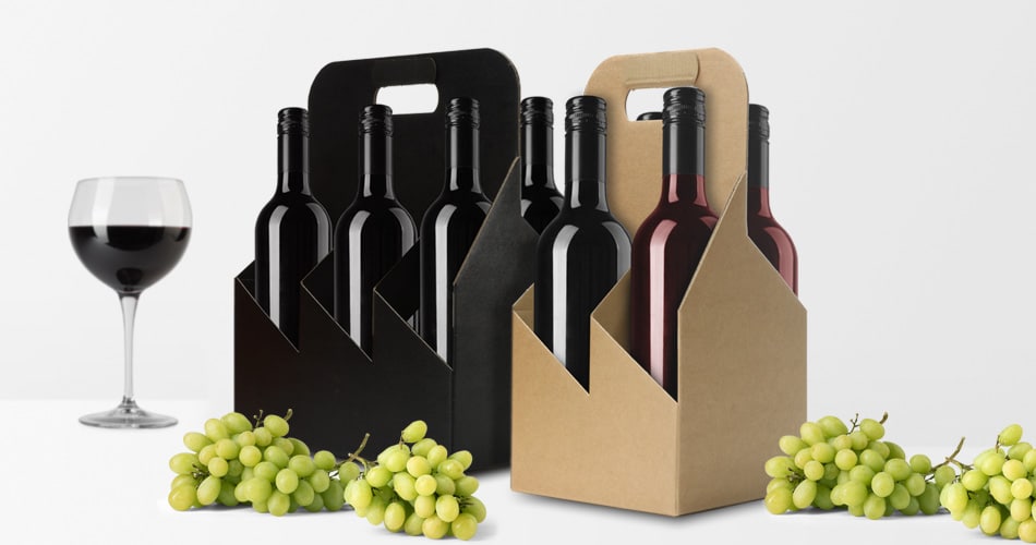 4 and 6 pack wine carriers
