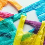 various colors of plastic bags