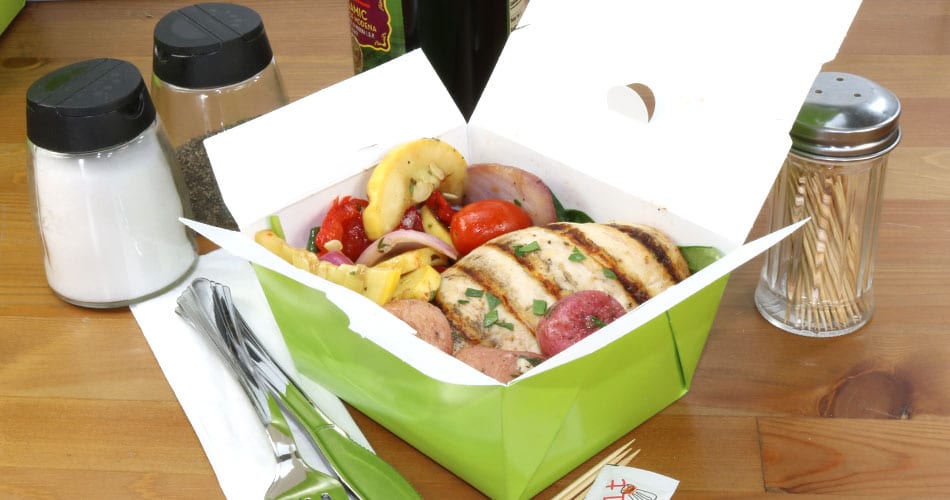 citrus green takeout boxes