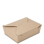 BioPlus TERRA #3 100% Recycled Brown Kraft Take Out Boxes