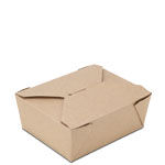 BioPlus TERRA #8 100% Recycled Brown Kraft Take Out Boxes