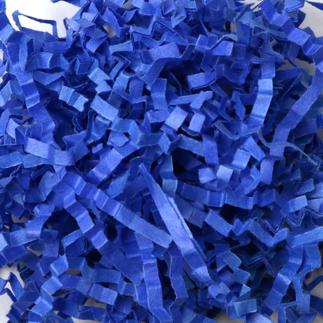 Royal Blue Crinkle Cut Shred -  10 Lb.