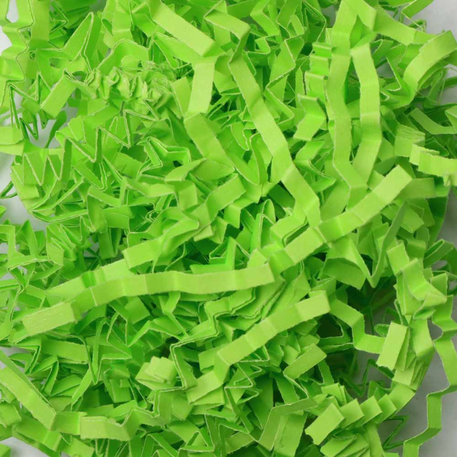 Lime Green Crinkle Cut Shred -  10 Lb.
