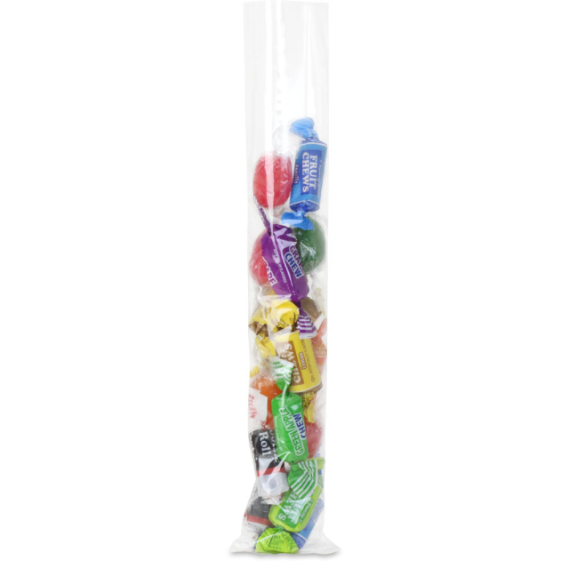 2 x 10 in. Clear Flat Clear BOPP Plastic Food Bags