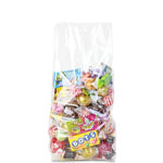 5.5 x 2.25 x 13 in. Clear Gusseted Clear BOPP Plastic Food Bags (Crimp Bottom)
