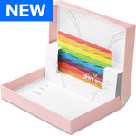 Rose Quartz Ice Gift Card Boxes w/ White Interior
