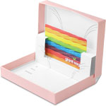 Rose Quartz Ice Gift Card Boxes w/ White Interior