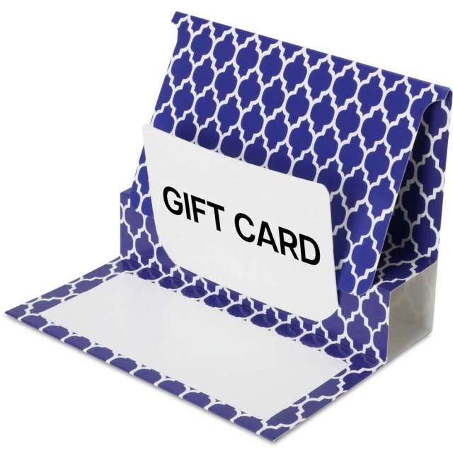 Geo Nautical Gift Card Folder