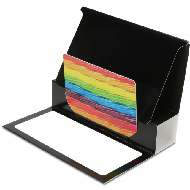 Glossy Black Gift Card Folder