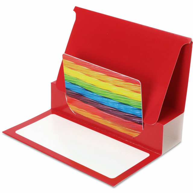 Glossy Red Gift Card Folder