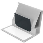 Glossy Silver Gift Card Folder