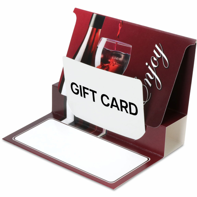 Wine and Dine Gift Card Folder