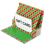 Geometric Christmas Gift Card Folder