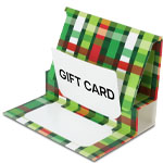 Christmas Plaid Gift Card Folder