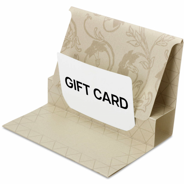 Champagne Gift Card Folder