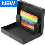 Black Frost Gift Card Boxes w/ Black Interior