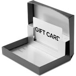 Gunmetal Gift Card Boxes w/ Silver Interior