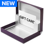 Plum Leather Gift Card Boxes w/ Silver Interior