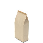 1 lb. Natural Brown Kraft Tin Tie Bags with Polypropylene Liner