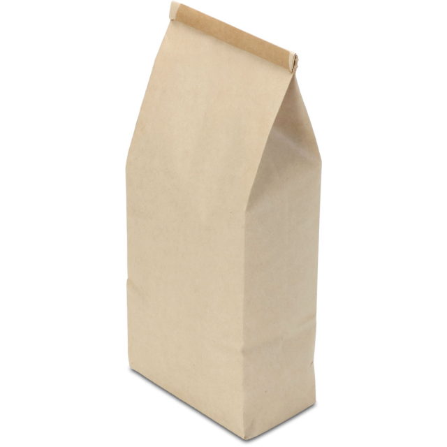1 lb. Natural Brown Kraft Tin Tie Bags with Polypropylene Liner