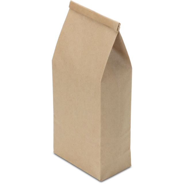 1 lb. Recycled Brown Kraft Tin Tie Bags with PLA Liner