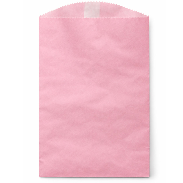 1/2# Petal Pink Gourmet Glassine Bags 5.75 x 7.5"