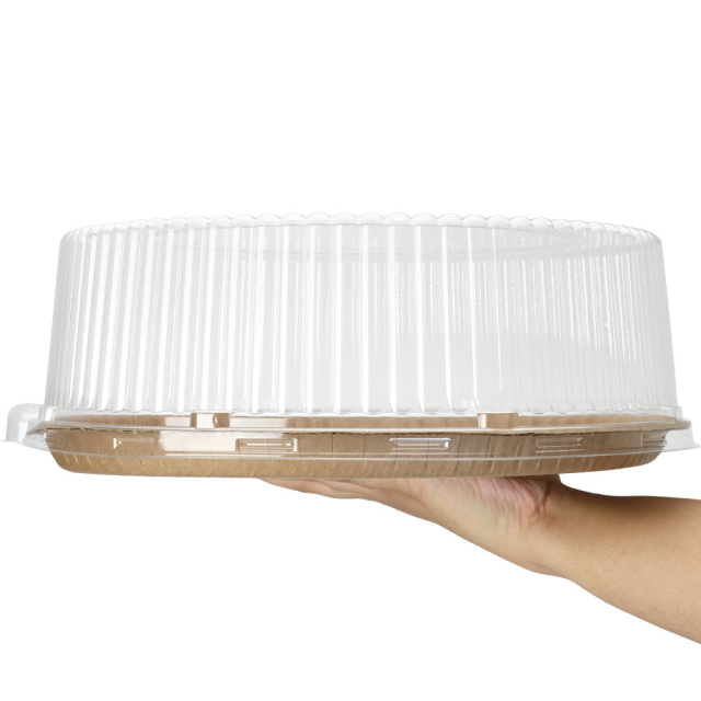 12" Clear Dome Lids for SOLUT! Deli Trays