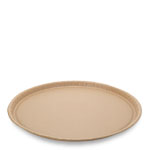 16" SOLUT! Natural Brown Kraft 100% Recyclable Catering Trays