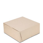12 x 12 x 5" 100% Recycled Brown Kraft Bakery Boxes