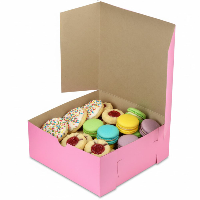 12 x 12 x 5" Pink Cake / Bakery Boxes