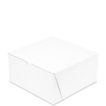 12 X 12 X 6 White 1-Pc. Lock-Corner Bakery Box